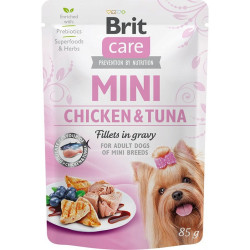 Brit care mini pouch chicken & tuna saszetka dla psa 85g