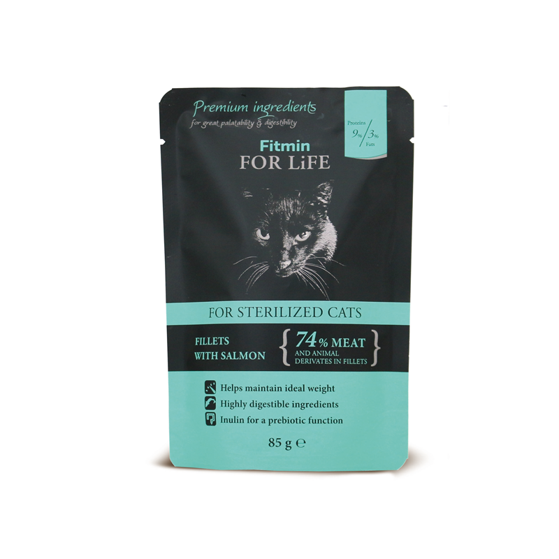 Fitmin cat for life pouch sterilized salmon 85g