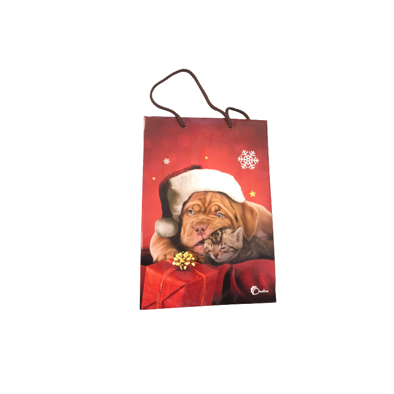 Chaba torebka świąteczna - karmelowy pies