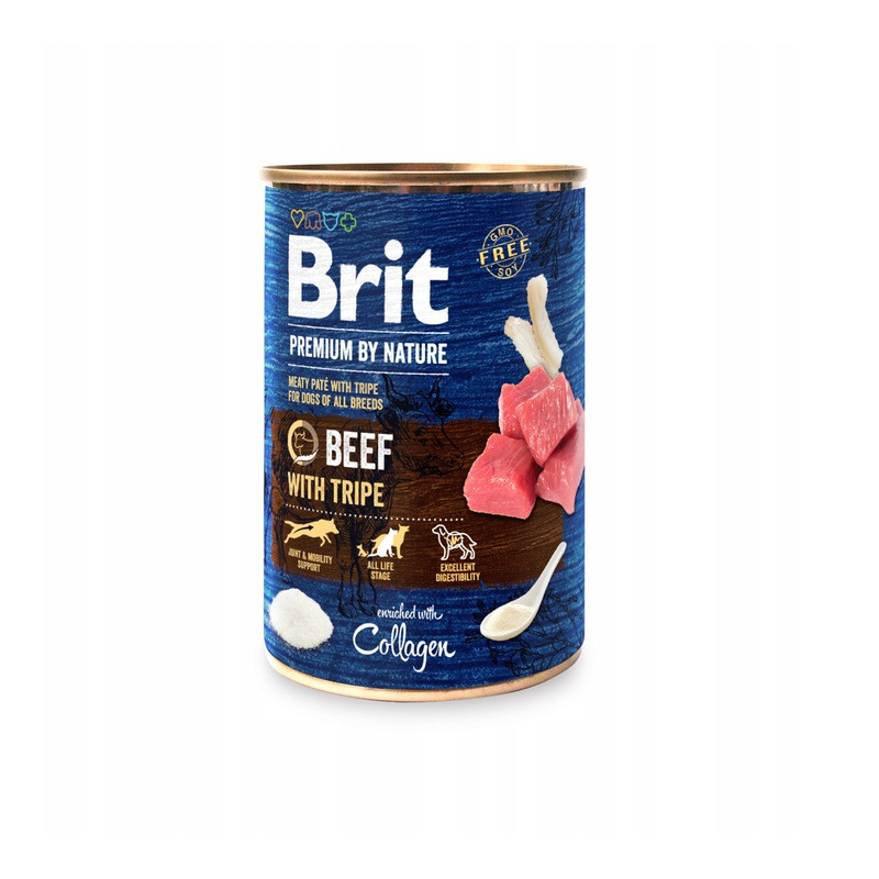 Brit premium by nature puszka wołowina z podrobami 400g