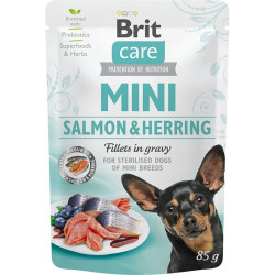 Brit care mini pouch salmon & herring saszetka 85 g