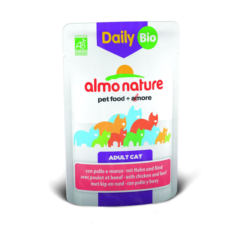 Almo nature daily bio z wołowiną i kurczakiem  70 g