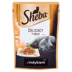 Sheba delicacy in jelly z indykiem 85g [410045]