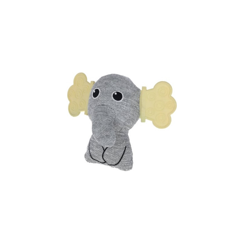 Kerbl zabawka dla szczeniąt, słoń, 14x17,5cm, biało-szary [80490]