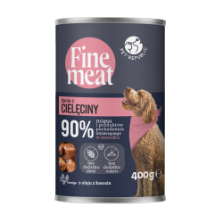 Finemeat karma dla psa, kawałki cielęciny w sosie 400g [fm002 p]