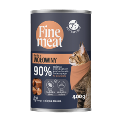 Finemeat karma dla kota, kawałki wołowiny w sosie 400g [fm005 p]