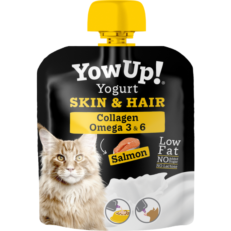 Yowup! jogurt z kolagenem i kwasami omega 3 i 6 dla kotów 85g