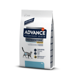 Advance diet gastroenteric sensitive - sucha karma dla kotów z wrażliwością pokarmową 8kg [926198]