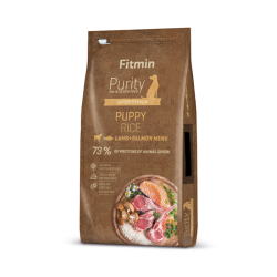 Fitmin dog purity rice puppy lamb & salmon 12kg
