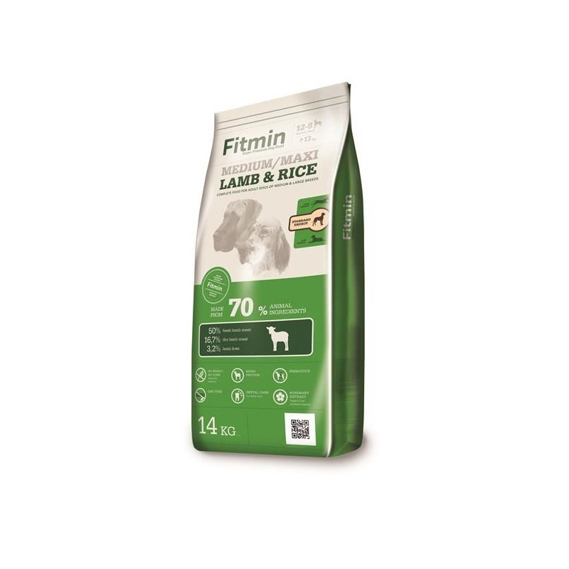 Fitmin dog medium maxi lamb & rice 14kg