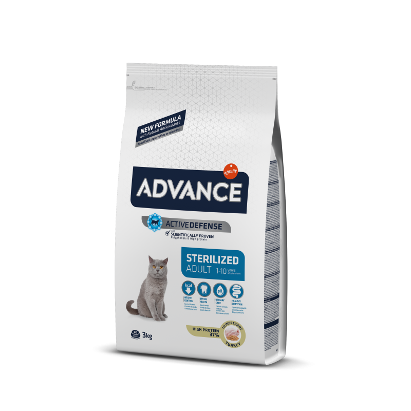 Advance sterilized turkey - sucha karma z indykiem dla kotów sterylizowanych 3kg [577311]