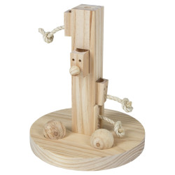 Kerbl zabawka edukacyjna dla gryzoni feedtree, drewniana 25x25x30cm [81764]