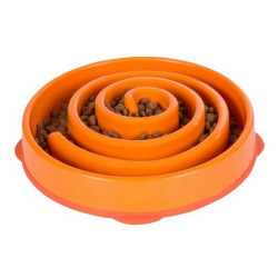 Fun feeder miska plastikowa spowalniająca jedzenie large pomarańczowa [51001]