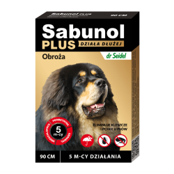 Sabunol plus obroża przeciw pchłom i kleszczom dla psa 90cm