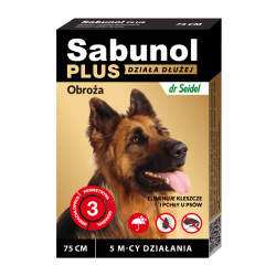 Sabunol plus obroża przeciw pchłom i kleszczom dla psa 75cm