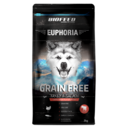 Biofeed euphoria junior dog grain free - turkey & salmon 2kg-wycofane