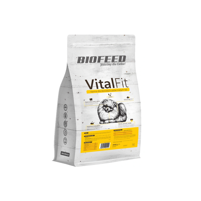 Biofeed vitalfit dla dorosłych psów małych ras z drobiem 2kg