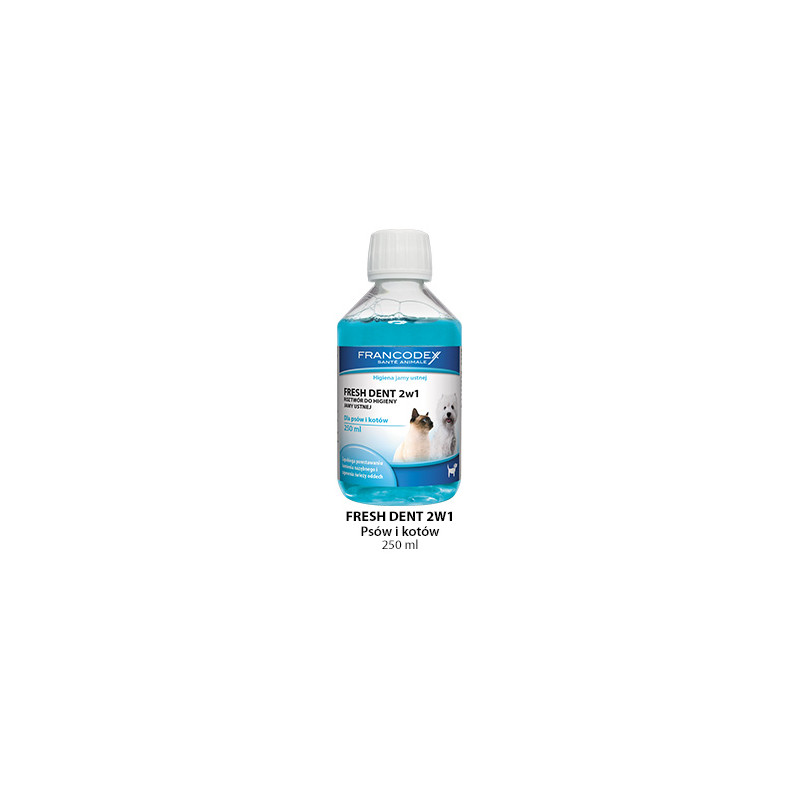Francodex pl fresh dent - płyn do higieny jamy ustnej dla psów i kotów 250 ml [fr179120]