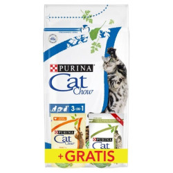 Purina cat chow special care 3w1 bogata w indyka 1,5kg + gratis 2x85g