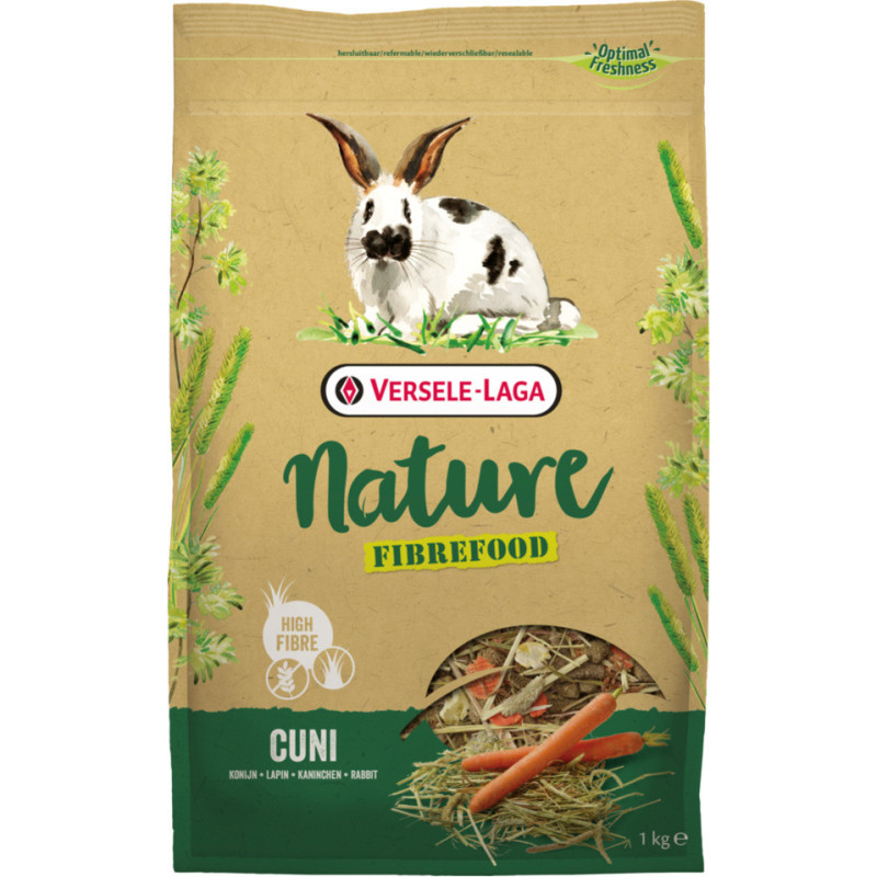 Versele laga cuni nature fibrefood 1kg - light/sensitive dla królików miniaturowych  [461426]