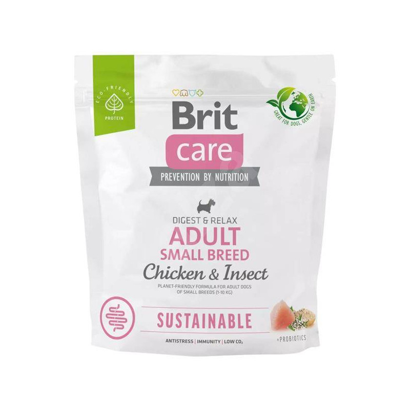 Brit care sustainable adult small chicken & insect 1kg