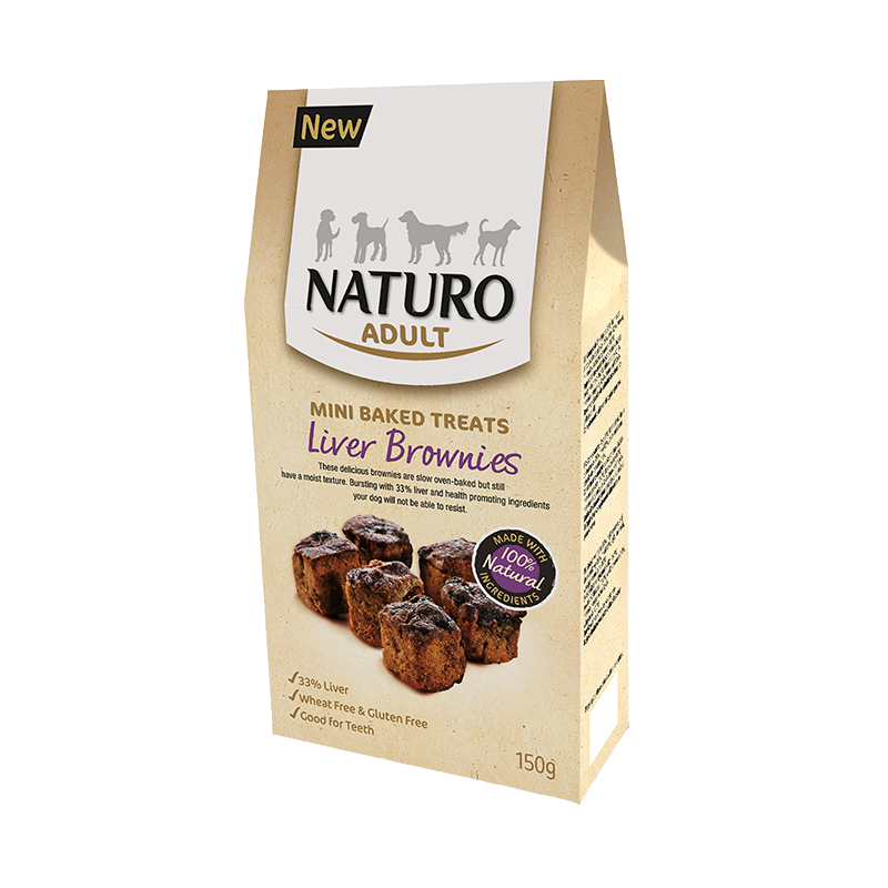 Naturo mini treats - brownies - wątróbka 150 g