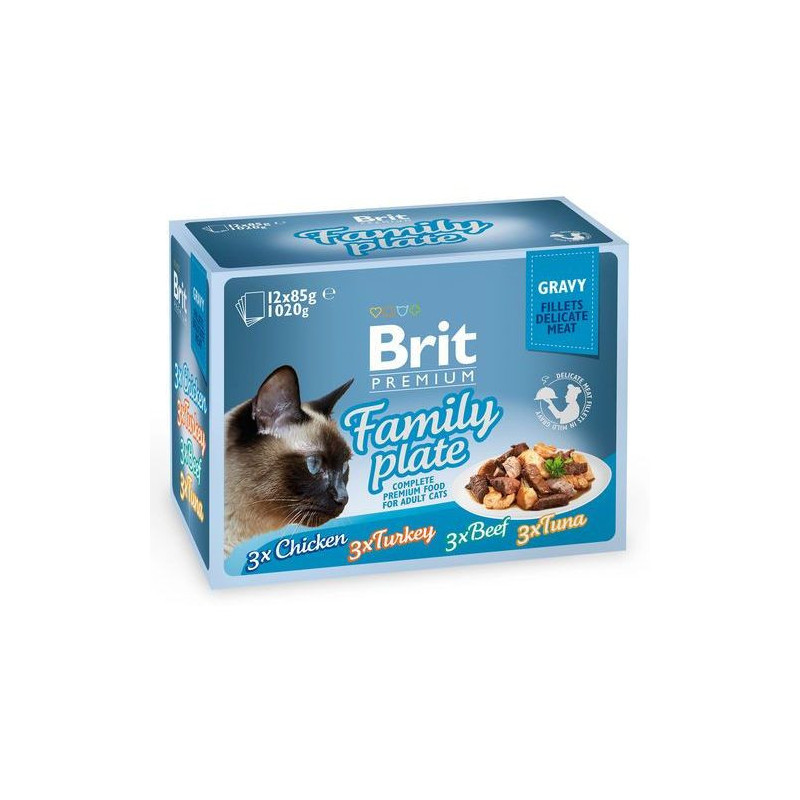 Brit pouch gravy fillet family plate 12x85g