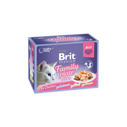 Brit pouch jelly fillet family plate 12x85g