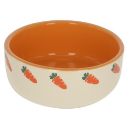 Kerbl miska ceramiczna 500 ml, beżowo-pomarańczowa [81802]