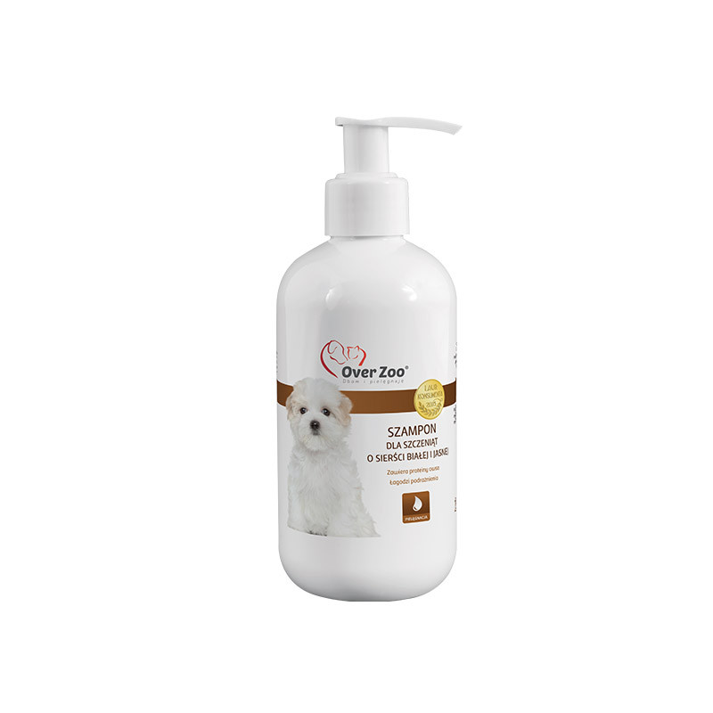 Overzoo szampon dla szczeniąt o białej i jasnej sierści 250ml