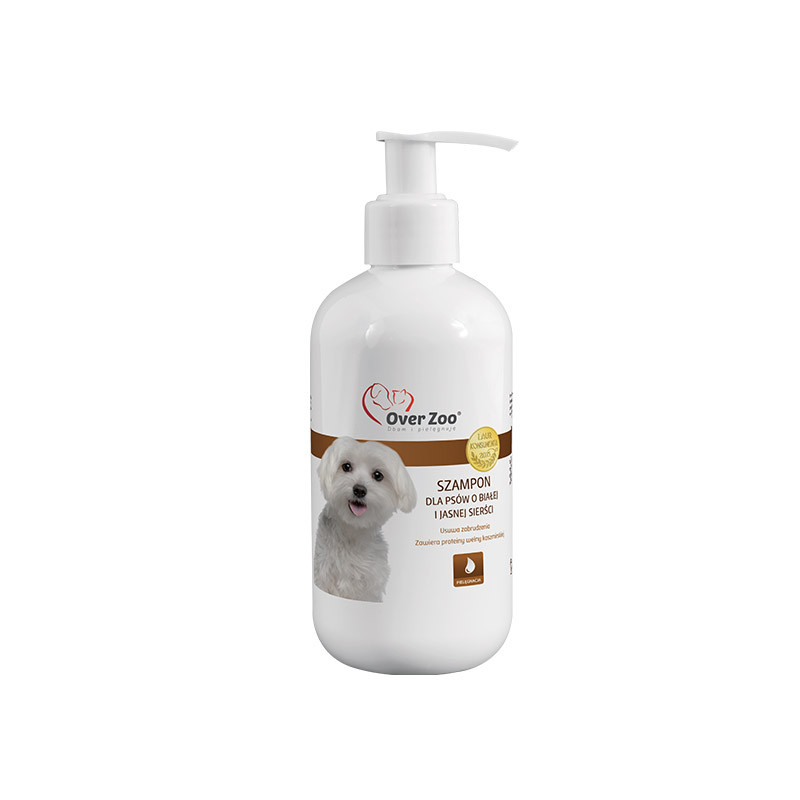 Overzoo szampon dla psów o białej i jasnej sierści 250ml